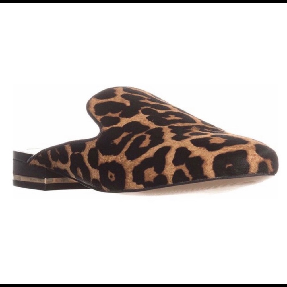 *sold* Michael Kors Natasha Leopard Slippers 7